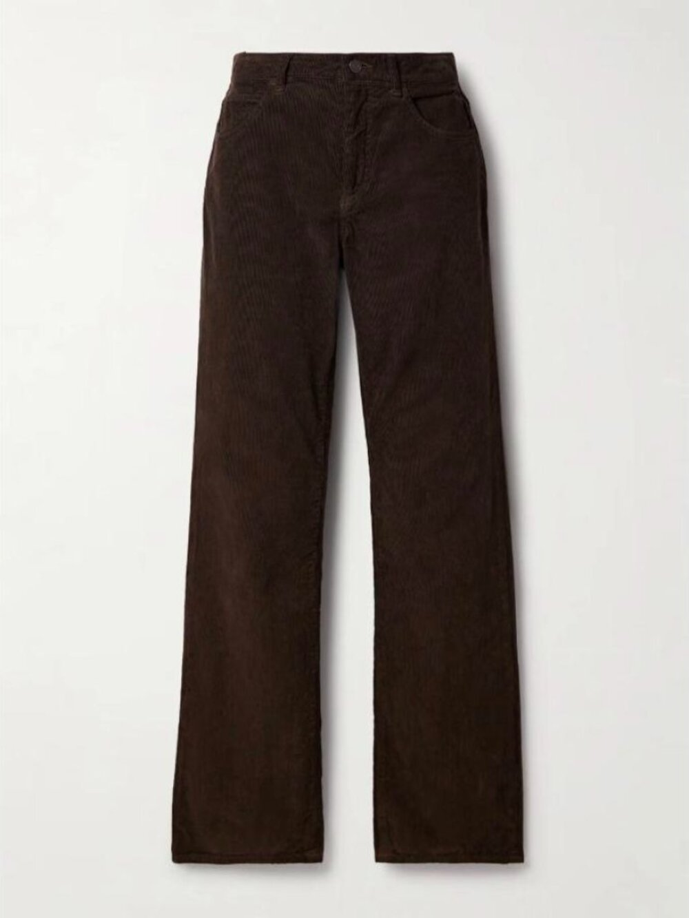 THE ROW Carlyl Brown Corduroy Straight Leg Pants